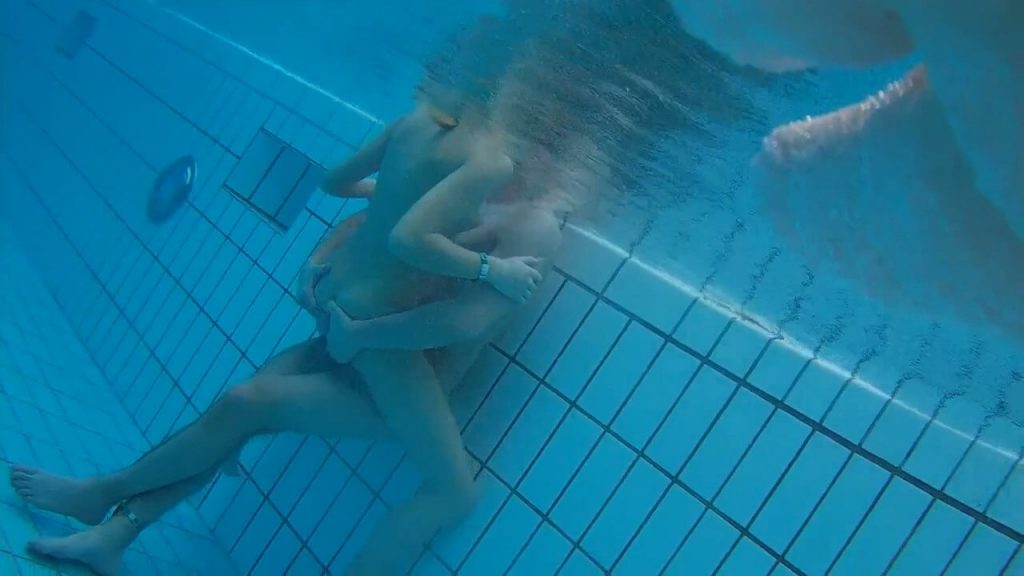 Underwater voyeur in sauna pool 4